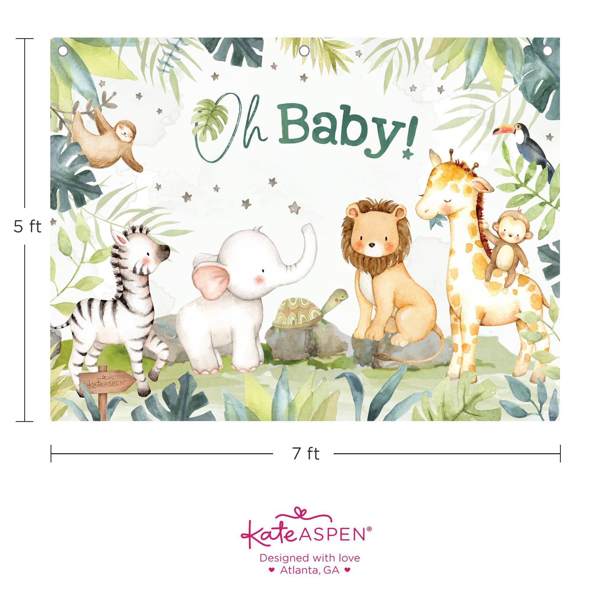 Kate Aspen® Safari Baby Shower Photo Backdrop